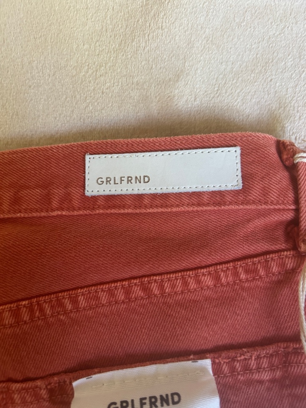 GRLFRND Burnt Orange Straight Jeans - Picture 6 of 8